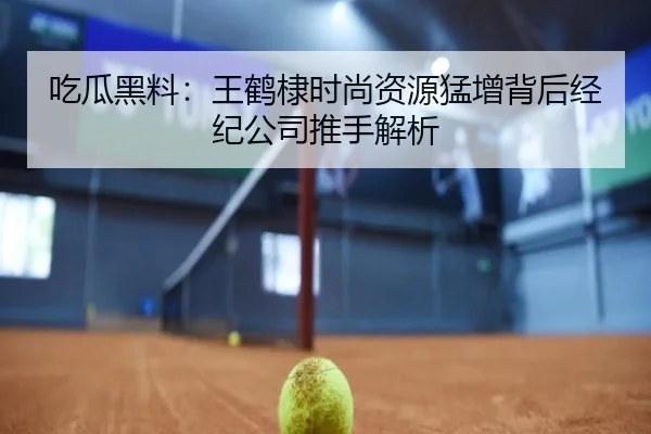 吃瓜黑料：王鹤棣时尚资源猛增背后经纪公司推手解析